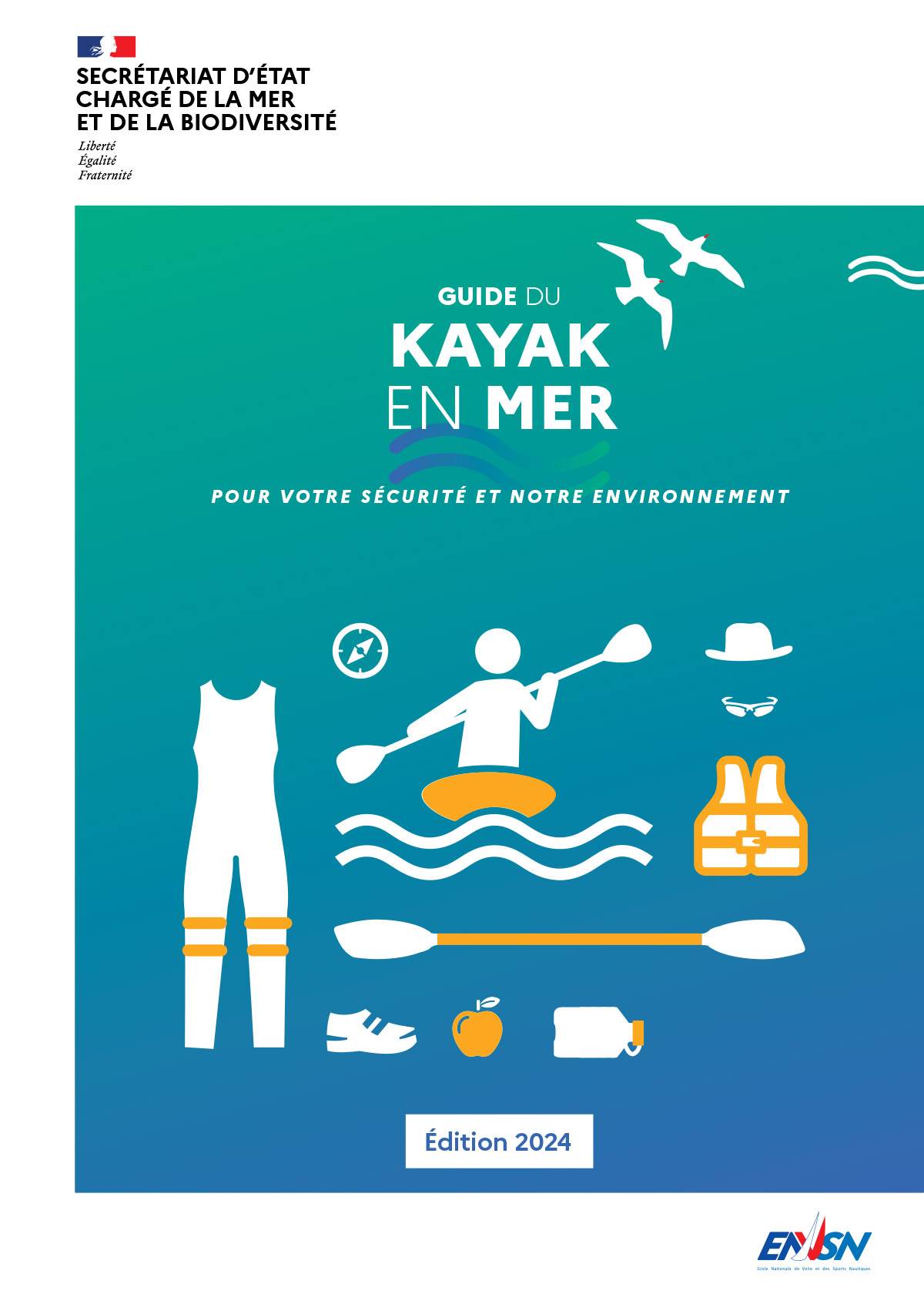 La mer est un espace où se côtoient de multiples activités de loisirs. Afin d’assurer la bonne cohabitation des usagers, des règles élémentaires permettent d’assurer à chacun une pratique de son activité (ici, le kayak en mer) en toute sécurité, dans le respect des autres usagers et des écosystèmes.
