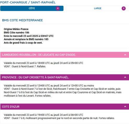Les prévisions Sécurité et les Bulletins Météo Spéciaux (BMS) de Météo France