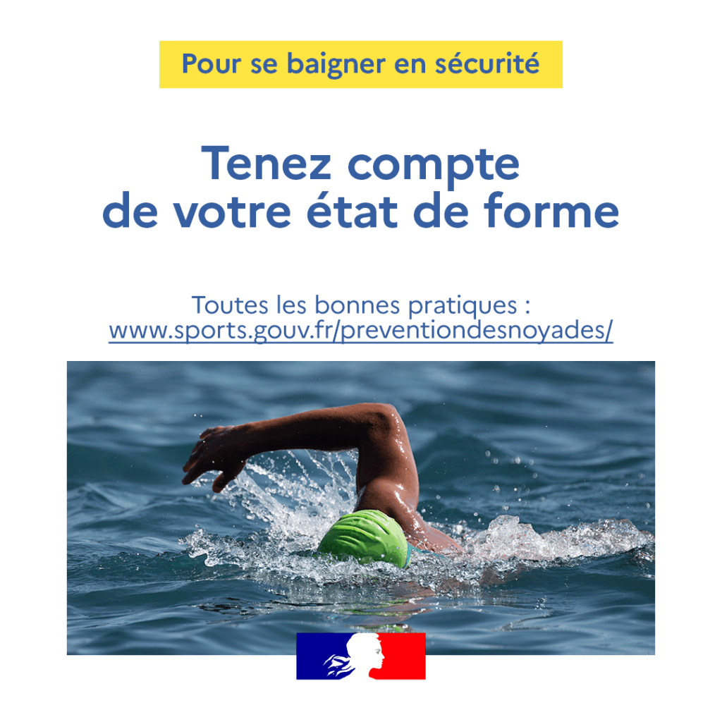 Prévention des noyades : tenez compte de votre état de forme