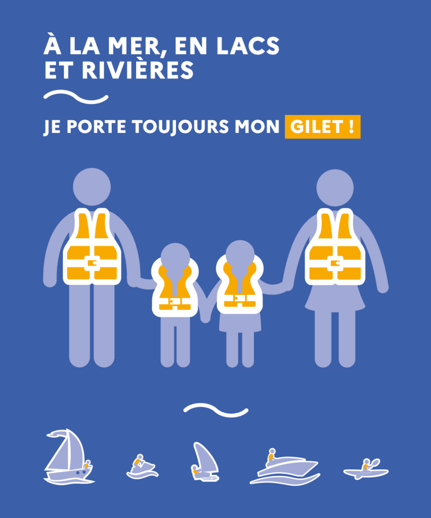 Je porte toujours mon gilet de sauvetage
