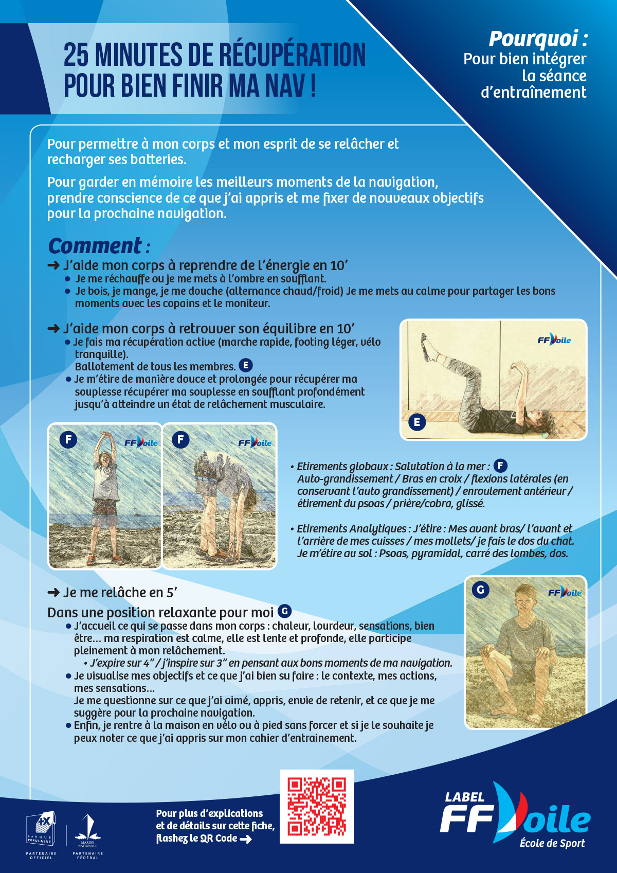 Conseils de la Fédération française de voile (FFV) pour récupérer