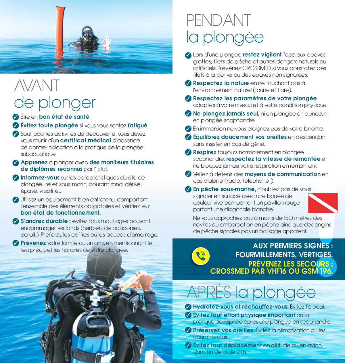 Des conseils à connaître pour pratiquer la plongée en toute sécurité.